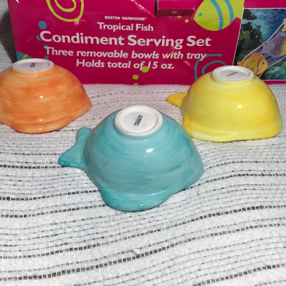 Tropical Fish Condiment Serving Set - Picture 6 of 6